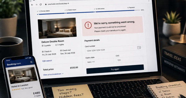 One in four travellers rage-quit online hotel bookings